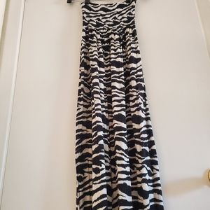 H&M Zebra Maxi Dress